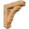 Ekena Millwork Olympic Arts and Crafts Smooth Bracket w/ Offset Brace, Western Red Cedar, 5 1/2"W x 20"D x 20"H BKT0604X20X20OLY03SWR - alternate 1